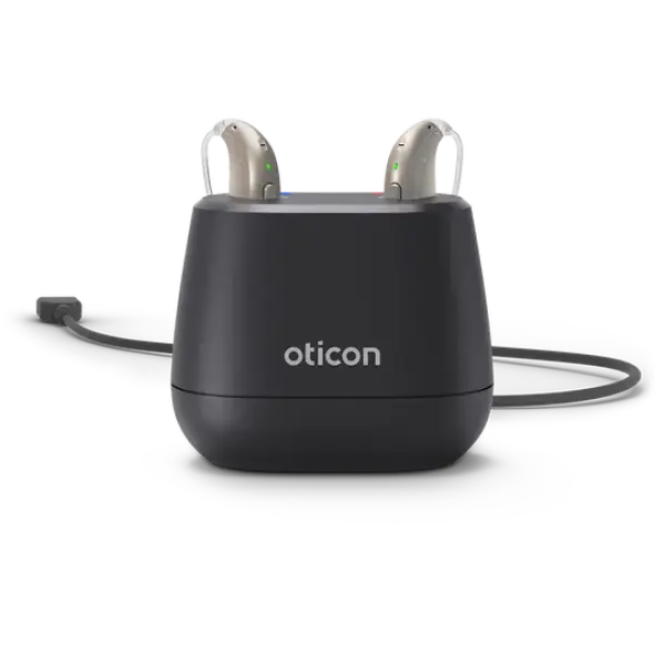 Oticon Desk Charger miniBTE - Charging | Oogvoororen